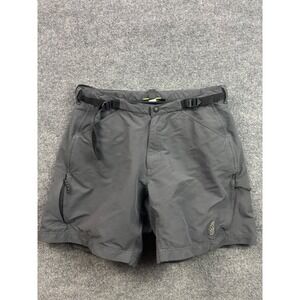 Novara Cycling Shorts Mens Large‎ Gray Padded Liner Adjustable Belt Hiking